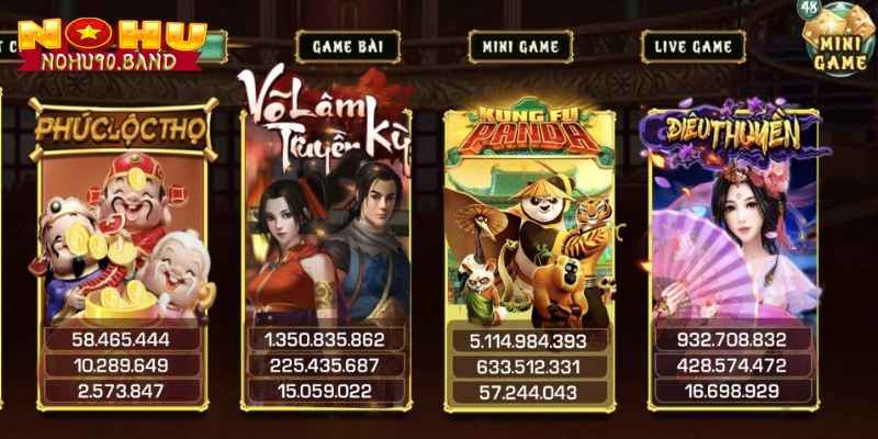 Tổng hợp các game nổ hũ tặng code hot tại Nohu90